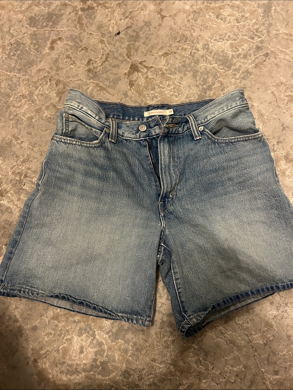 Levi's Light Blue Denim Cutoff Shorts